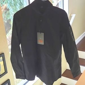 Y3 black button up